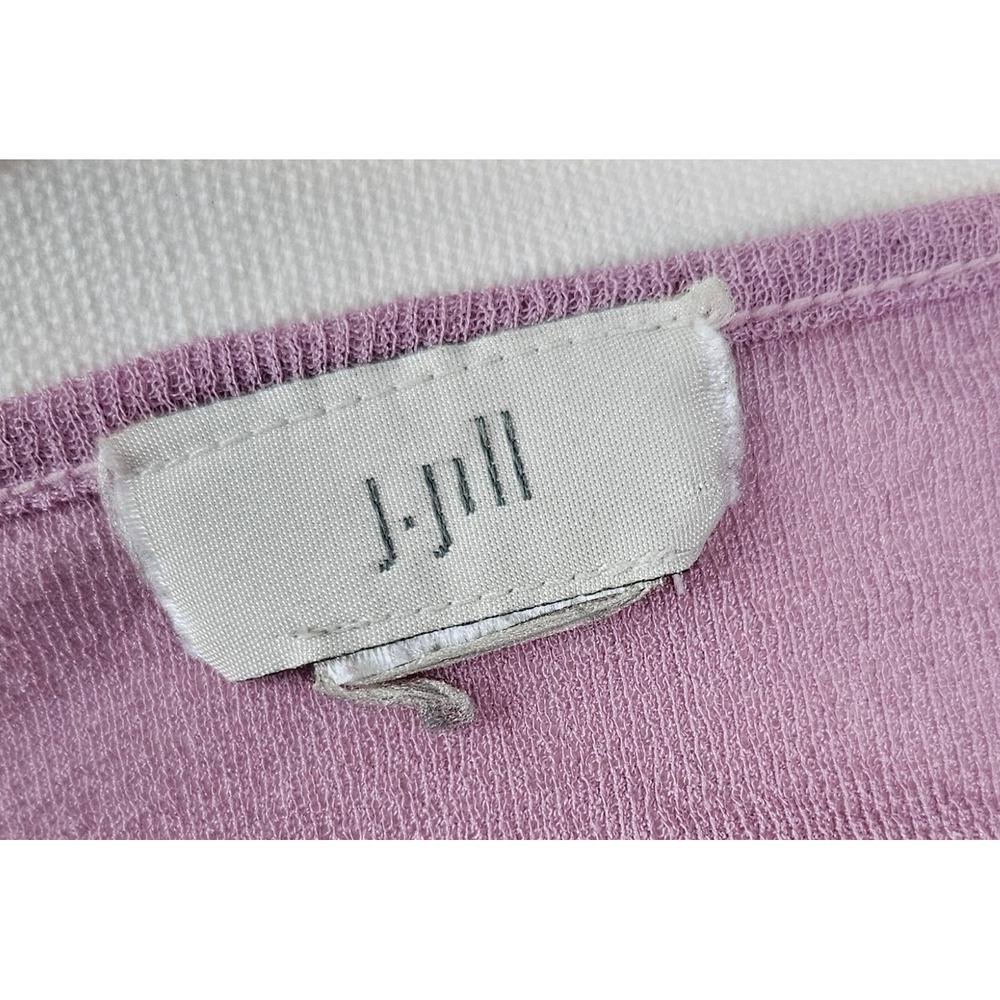 J Jill Womens Pink Knit Button Front Cardigan‎ 3/4 Sleeve M Coquette Fairy - Picture 6 of 6